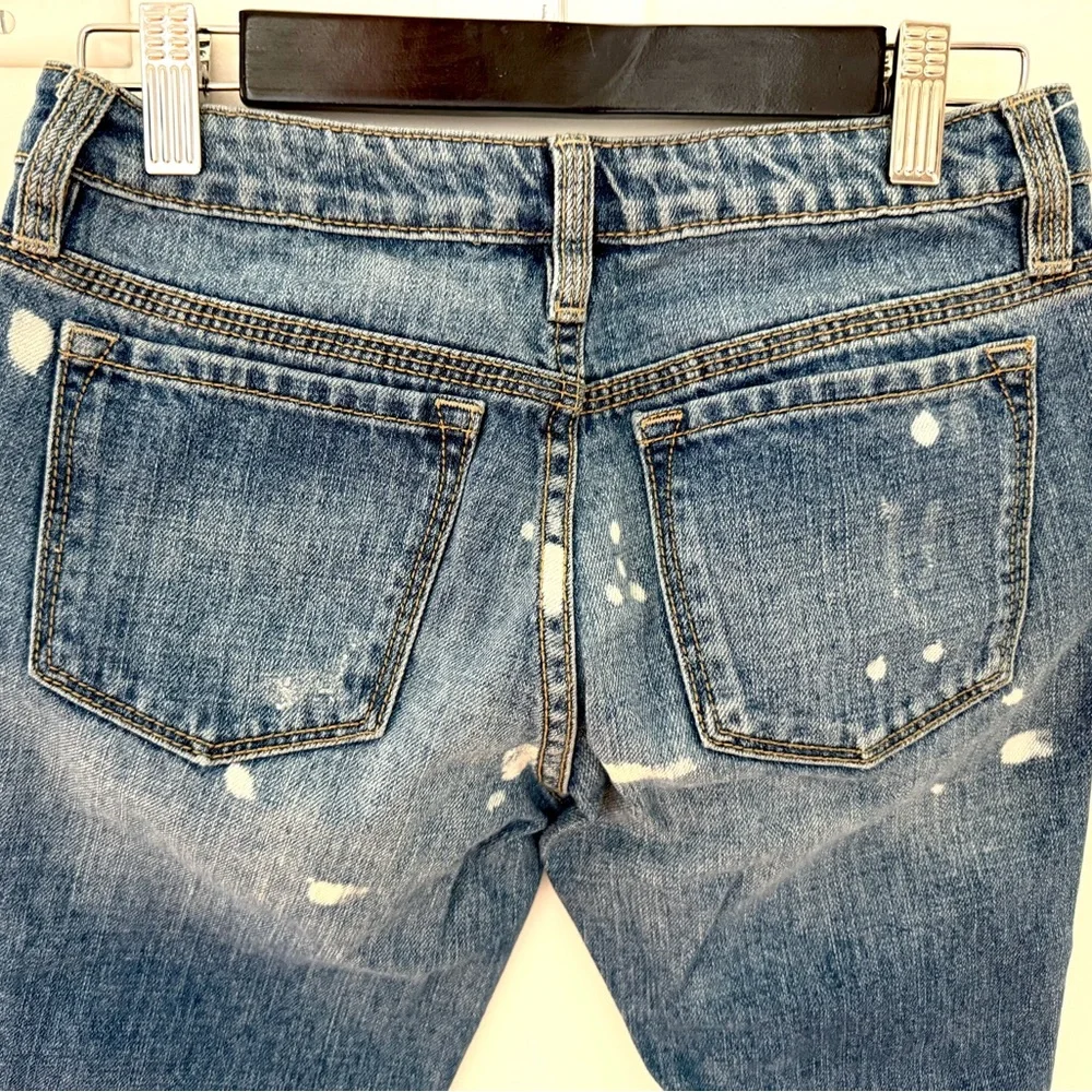Gap Big Girls Bermuda Denim Capri Jeans Pants Shorts Size 14 Distressed Jeans